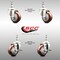 Service Caster 3 Inch 316SS Maroon Polyurethane 12mm Threaded Stem Caster Brakes SCC, 2PK SS316TS20S314-PPUB-MRN-M1215-2-TLB-2 - alternate 3